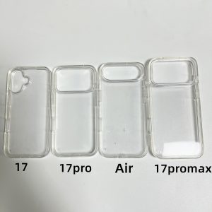 Funda transparente con apertura grande de cámara