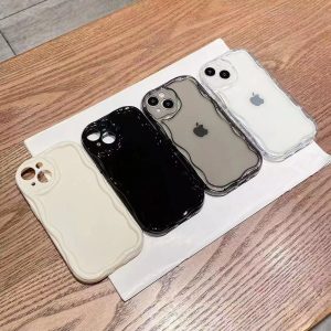 Funda ondulada color crema