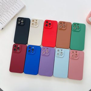 Funda mate con protección de cámara "ojo de ángel"