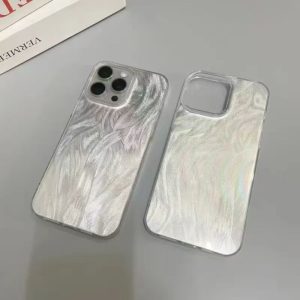 Funda textura plumaje con apertura grande